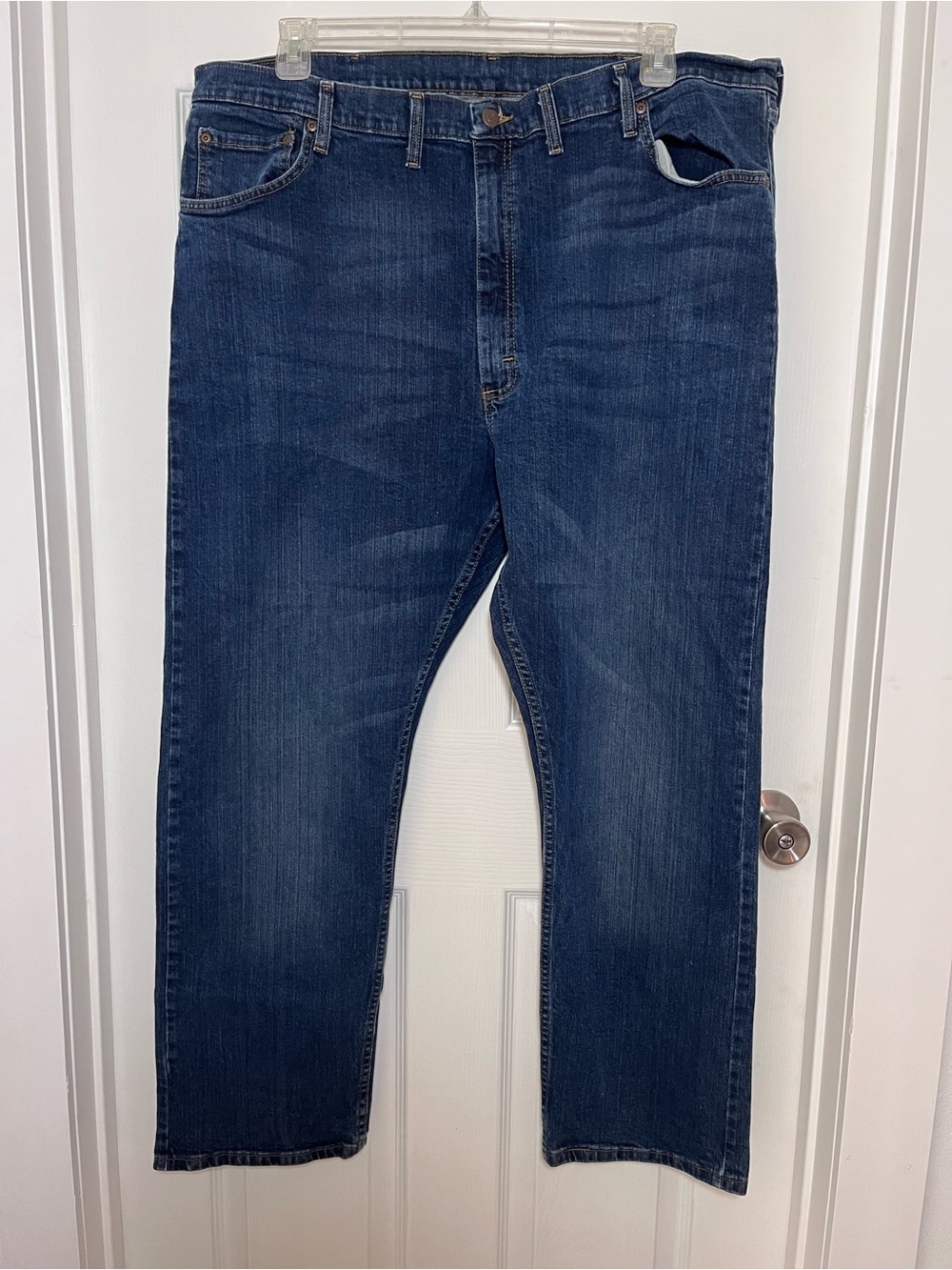 Wrangler Big & Tall Straight Leg Dark Blue Jeans